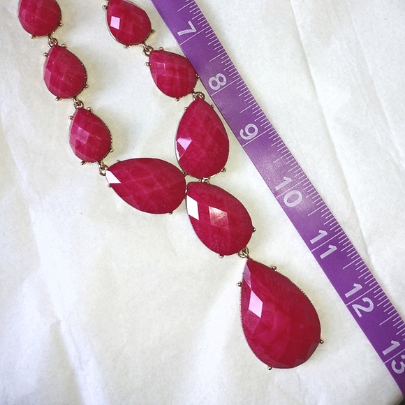 AMRITA SINGH HOT PINK "CAMELLA" NECKLACE - 18" LONG - Picture 4 of 7